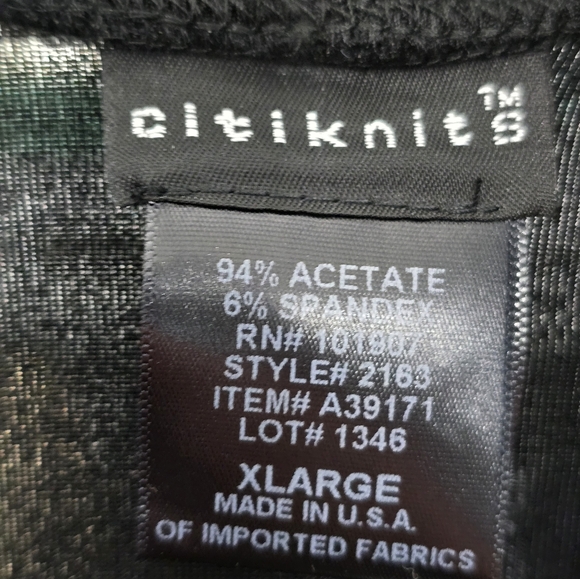 NWT Citiknit Open Front Black Cardigan - Picture 8 of 9